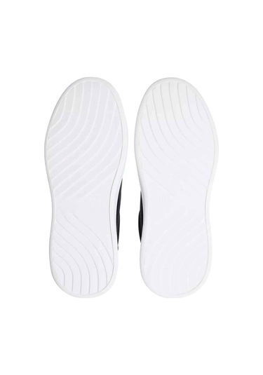 Kadın Metalik Detaylı Platform Tabanlı Kort Sneaker - Siyah Triple Black