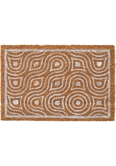Coco Çerçeveli Kıl Kapı Önü Paspası 40x60 3682 Natural
