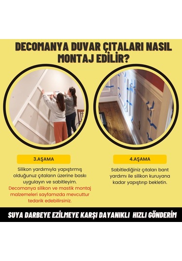 Decomanya Boyanabilir Duvar Çıtası 2,5 Cm