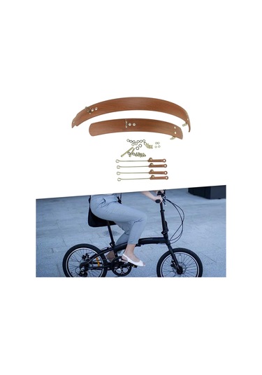 Suntek Katlanır Bisiklet Çamurluk Ön Ve Arka Çamurluklar 20-inç-kahverengi Kahverengi