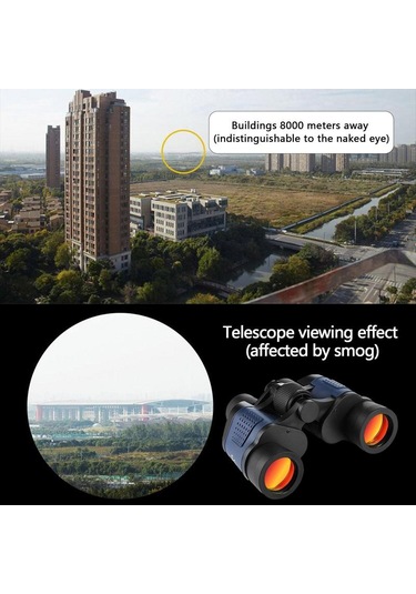 60x60 Su Geçirmez Gece Görüşlü Profesyonel Dürbün