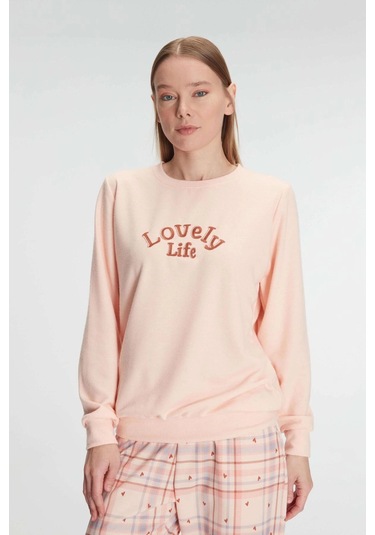 Pamuklu Kışlık Uzun Kol Kadın Pijama Takım SOMON