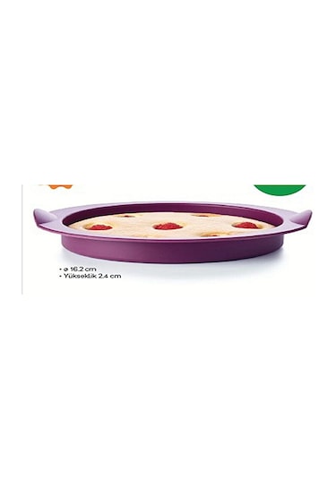 Tupperware Silikon Pişirme Kalıbı Yuvarlak Mor