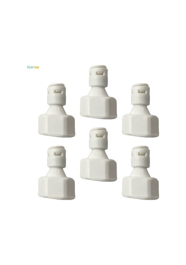 Ulzyvf 3x 6 Adet Küresel Vana Konnektör Bağlantı Bağlantısı 1/4-inç 1/2-inç Dişli, Ro Su Sistemi Valfı