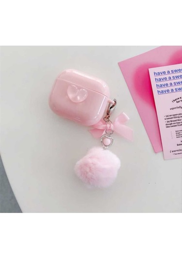 Iphone 3. Nesil Uyumlu Koruyucu Bluetooth Kulaklık Kılıfı Kalp 3 Airpods 3. Nesil