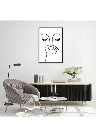 Ahşap Çerçeve-tuvalet Banyo Tablo-duvar Dekorasyonu-banyo Duvar Çerçeve 20 X 25 Cm Beyaz - Siyah