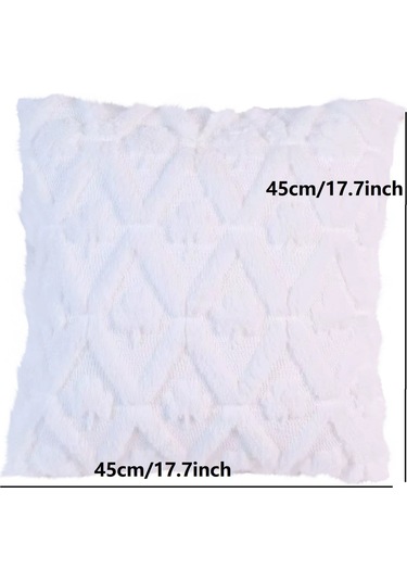 Bahar Oturma Odası Kanepe Yastık Kılıfı Peluş 3d Ev Tekstili Çekirdeksiz Yastık Kılıfı, Tek Taraflı Baskı, 17,7 17,7 İnç, 1 Adet Diğer