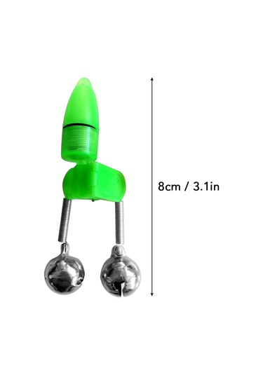 10 Adet Led Gece Olta Bite Bait Alarm Işık İkiz Çan Y20762bl Mavi Işık