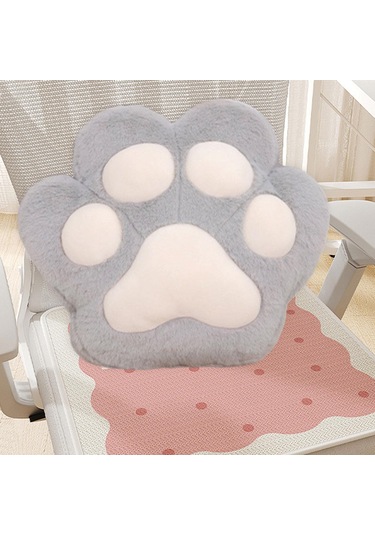 Suntek Kedi Pençesi Yastık Battaniye Sevimli  Gri Mavi