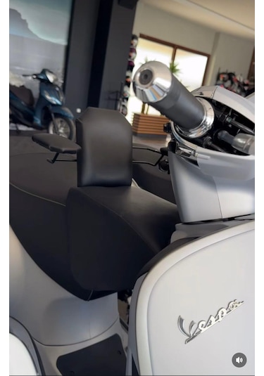 Vespa Gts Motosiklet Çocuk Koltuğu, Emniyet Kemerli, Hediyeli