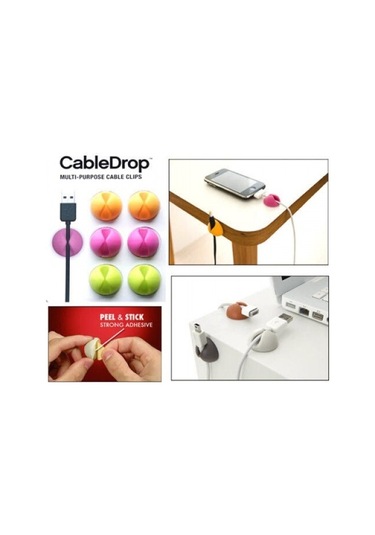 Kablo Sabitleyici Aparat 6 Adet - 24242405784sa Çok Renkli