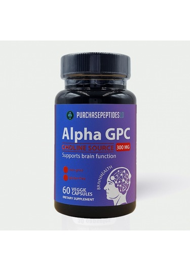 Purchasepeptideseco Alpha Gpc Choline Brain Memory Health 300 Mg 60 Caps