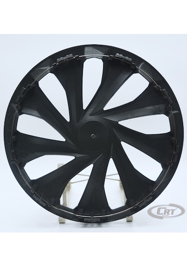 Jant Kapağı Siyah-gri Kırılmaz 15" Universal Model Amblem Hediyeli 1 Adet