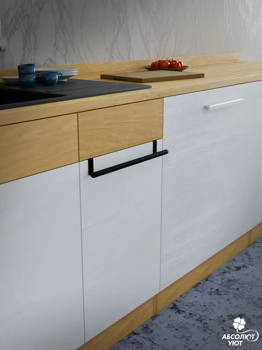 Absolut Uut Dolap İçin Raylı Askılık 350mm Siyah 449711250 Siyah