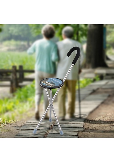 Suntek Katlanır Baston Koltuk Rahat Kolu 34 Inç Uzun Boylu Anti