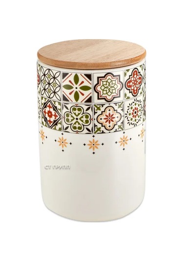 Prıma Collectıon Bamboo Kapaklı 800 Ml Casablanca Kavanozu 321450455 Beyaz