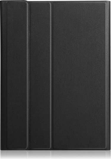 Sandwich Samsung Uyumlu Tab A 10.1 2019 T510/t515 Siyah Pu Deri Kılıf + Klavye, 2-in-1 Tasarım, Korumalı Kapaklı Kılıf Kapaklı Kılıf