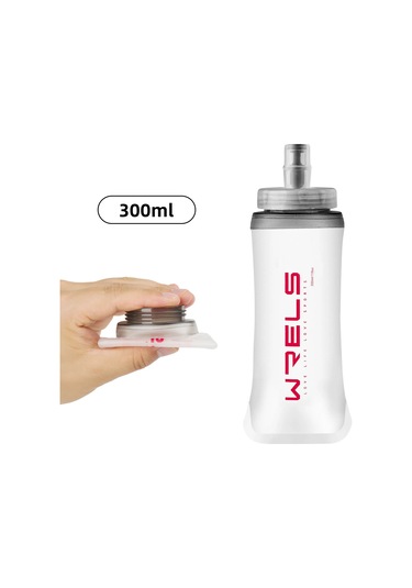Wrels Su Şişesi Katlanır Yumuşak Şişe Spor Katlanabilir Koşu Kamp Yürüyüş Red 500ml Red 500ml