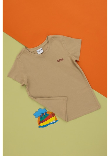 U.s. Polo Assn. Erkek Çocuk Kum Tişört 50298086-vr085 Kum