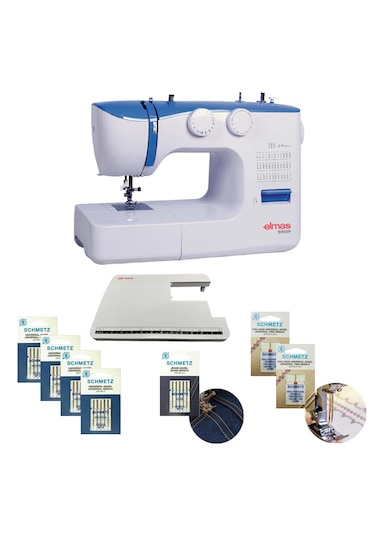Elmas 990P Dikiş Makinesi Mavi + İğne Seti
