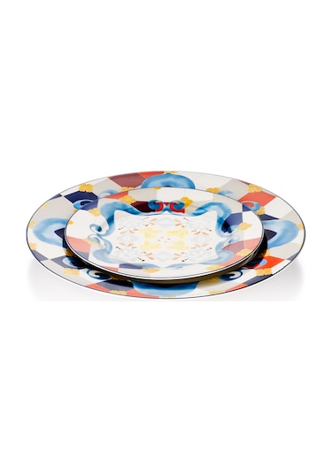 Schafer Fiesta Yemek Takımı 24 Parça Mavi