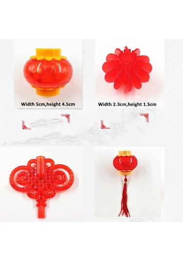 Sones 6m 40 Işık Yeni Yıl Çin Kırmızı Fener Led Işıkları Küçük Kırmızı Fener Diğer