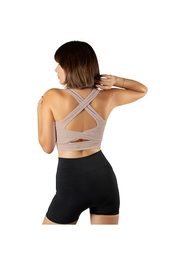 Terapi Men Taş Sırt Detaylı Fitted/vücuda Oturan Kare Yaka Spor Bluz Taş