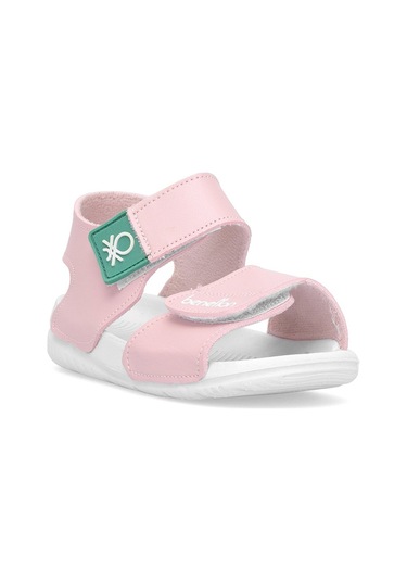 Benetton Bn-1252 Bebe Kız Çocuk Sandalet Pudra Pudra
