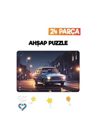 Ahşap Çocuk Puzzle 24 Parça-22