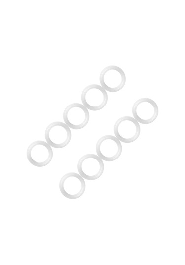 Kosona 1.5" Gıda Grubu Silikon Yalıtım Gasketi, 50.5mm Dış Çaplı Tesisat Fittingleri İçin, 10 Adet Paket