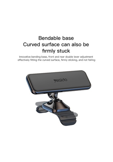 360 Derece Dönme Manyetik Emme Çinko Alaşım Araç Telefonu Tutucu Yapışkan Ark Braketi