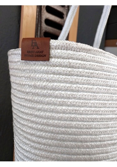 Doğal Hasır Jüt El Örmesi Bayan Çanta-beyaz Beyaz