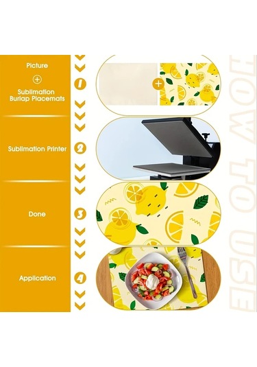 Willowhaven 8'li 12x18 İnç Sublimasyon Masa Örtüsü Yıkanabilir Linen Sofa Bej