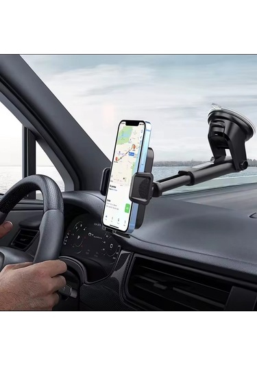 Blue Spectrum H-xp209 Ekstra Güçlü Vantuzlu Araç İçi Telefon Tutucu Siyah