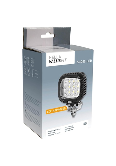 Hella Off-road Led Lamba 12v-24v-48v Valuefit Amber S3000 Long Range 1ga357109-012