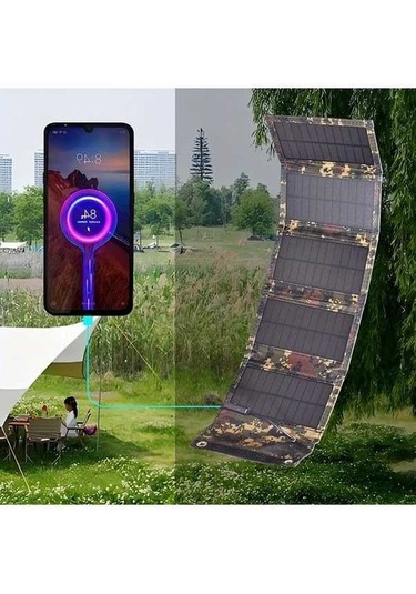 Besthome1 Dream011 Ge-1 20w Kamuflaj Solar Panel, 5 Katlı Taşınabilir 5v Usb Çıkış