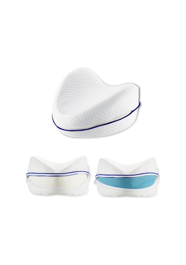 Yaozixa Beyaz Kalp Şekilli Memory Foam Ayak Bileği Yastığı - Yavaş回弹, Uyku Konforu Ve Denge Sağlama, 25x25x15x6 Cm, Hafif Ve Dayanıklı Beyaz