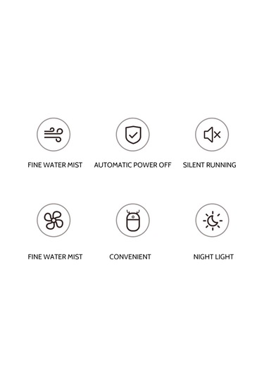 Konesam Beyaz Antler Şekilli Nemlendirici, 280ml, 2 W, Usb Besleme, Otomatik Kapatma, İki Sprey Modu