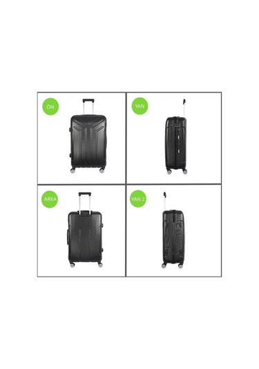 Vegmann Vela Orta Boy Valiz Siyah
