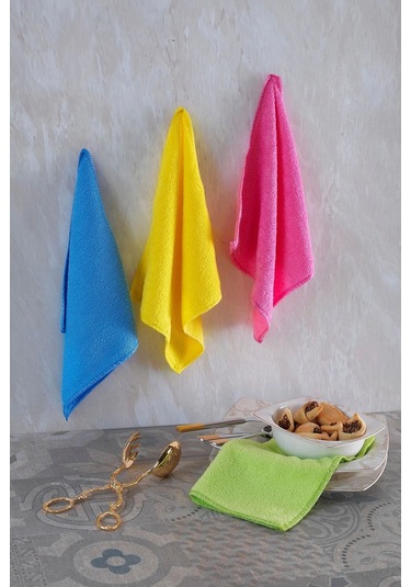 Nivemeshome Sunshine 4 Lü Asorti Mikrofiber Bez Çok Renkli