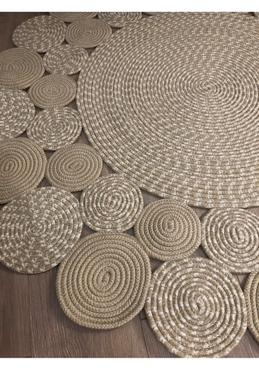 Jüt Halı El Yapımı Daire Model:308