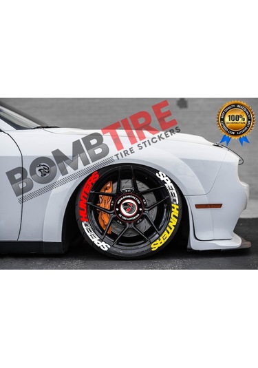 Speedhunters Çift Renk 3D Lastik Yazısı Kauçuk Motor Ve Araçlar Için Lastik Sticker