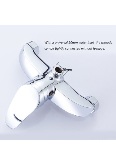 Wezone Banyo Duş Kranı, Bakır Gömülü Tip, Soğuk-sıcak Su Kontrolü, Ev Otel Banyo Kullanıma Uygun, Açık Aşağı Yönlü Arayüz Diğer