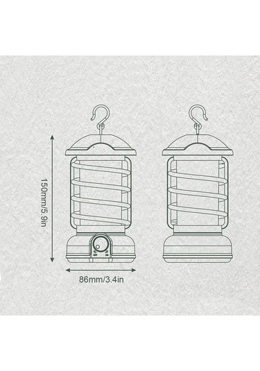 Funtree Kablosuz Kamp Lambası Kademesiz Karartma Açık Hava Retro Çadır Işığı Ev Atmosfer Kırmızı Kırmızı