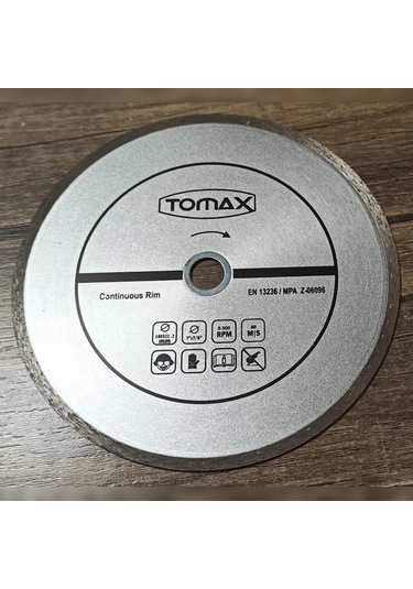 Tomax Sürekli Elmas Fayans Kesici Daire  Testere 180 X 2.2 X 22 Mm