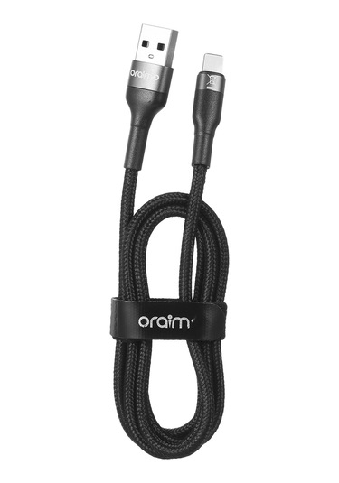 Teltree Oraimo Lightning Şarj Kablosu 5v/2a Hızlı Şarj 1m Dayanıklı Nilon Omuz 20.000 Eğme Ömrü