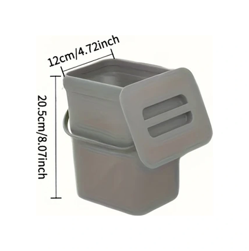 Cordial Green Ldq Duvar Tipi Çöp Kutusu: Büyük Kapasiteli, Kokuya Dayanıklı, Elleri Serbest Kullanım, Modern Siyah, Mutfak İçin Uygun, Kolay Temizlenir. Yeşil