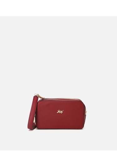 Hotiç Kadın Deri Bordo Mini Çanta 03cah293370a780 Bordo