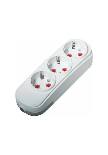 3'LÜ (ÜÇLÜ) KLEMENSLİ TOPRAKLI GRUP PRİZ