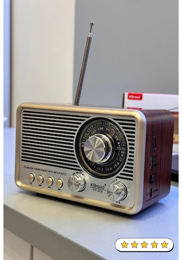 Kboard KTf-2019 Retro Vintage Nostaljik Bluetooth Radyo